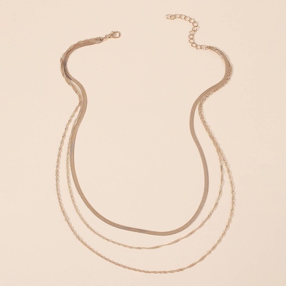 Minimalist Dainty Gold Multistrand Layered Chain B0027 - Picture 8 of 11
